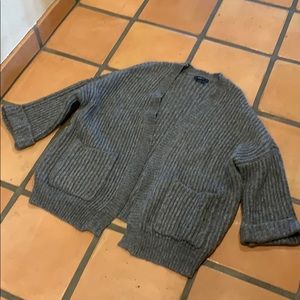 Oversized Zara Knit Cardigan Sweater